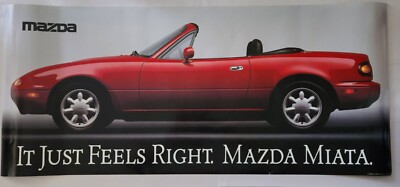 1990 Mazda Miata USA VINTAGE Poster - Eunos Roadster MX-5
