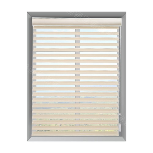 Shangri-La Roller Shades Zebra Sheer Blinds Corded Light Filtering Shades - Photo 8/25