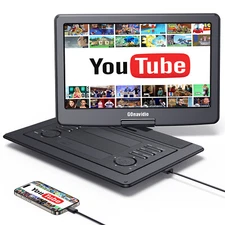 19'' Full HD Portable DVD Player Multi Region 16" 270° Rotation Screen USB HDMI