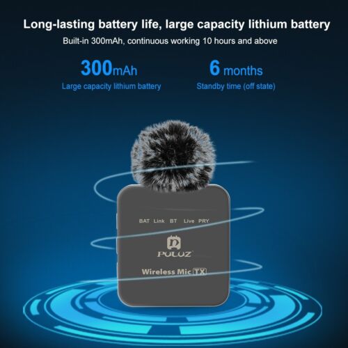 Wireless Lavalier Microphone for iPhone / Type-C Phone w/Type-C / 8-Pin Receiver - Picture 18 of 24