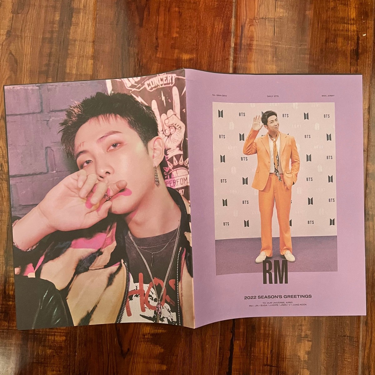 BTS 2022 season greeting tabloid poster RM JIN SUGA J-HOPE JIMIN V