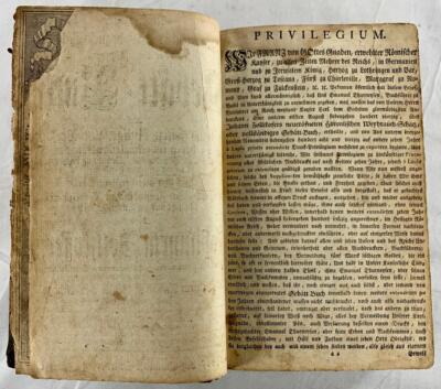 Johannes Zollikofer Book 1766 Heavenly Incense German Basel