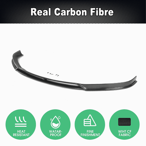 Fit For Tesla Model S 2016-2020 Real Carbon Fiber Front Bumper Lip Chin Spoiler - Picture 7 of 13