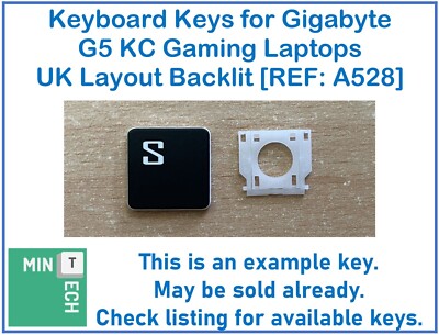 Tastatur Ersatz Tasten für Gigabyte G5 EC Gaming Laptops UK Layout Hintergrundbeleuchtung