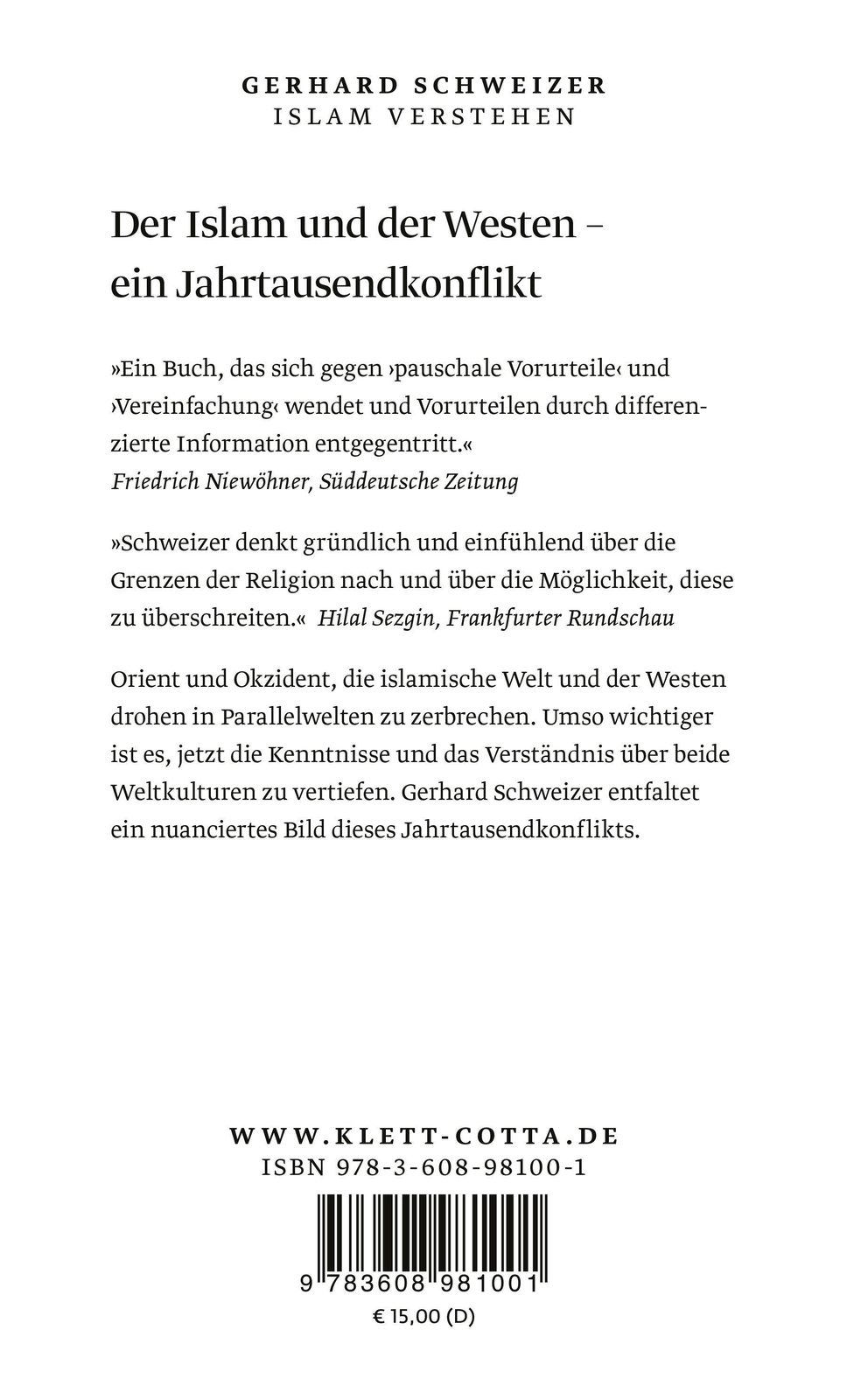 Thumbnail - Islam Verstehen Geschichte, Kultur Und Politik Gerhard Schweizer