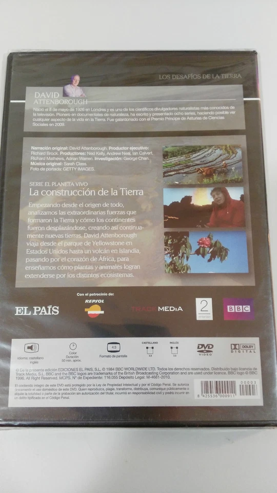 DAVID ATTENBOROUGH LA CONSTRUCCION DE LA TIERRA DVD BBC nueva - Imagen 3 de 4