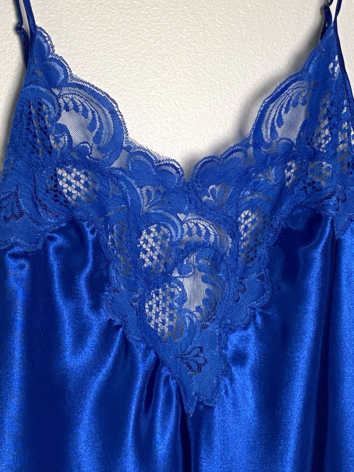 UNDERCOVER Abito corto slip donna G Label Victoria Secret blu royal con pizzo taglia M