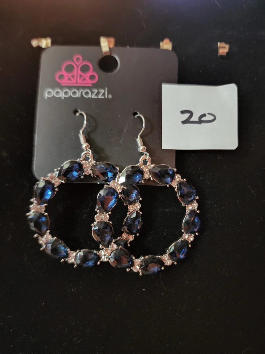 Paparazzi Ring Around The Rhinestones Blue Discontinued eBay