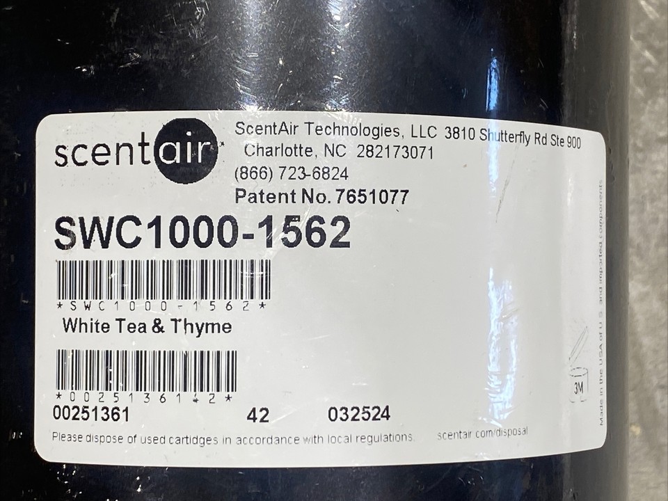 ScentAir SWC10001562 ScentWave Cartridge White Tea & Thyme New eBay