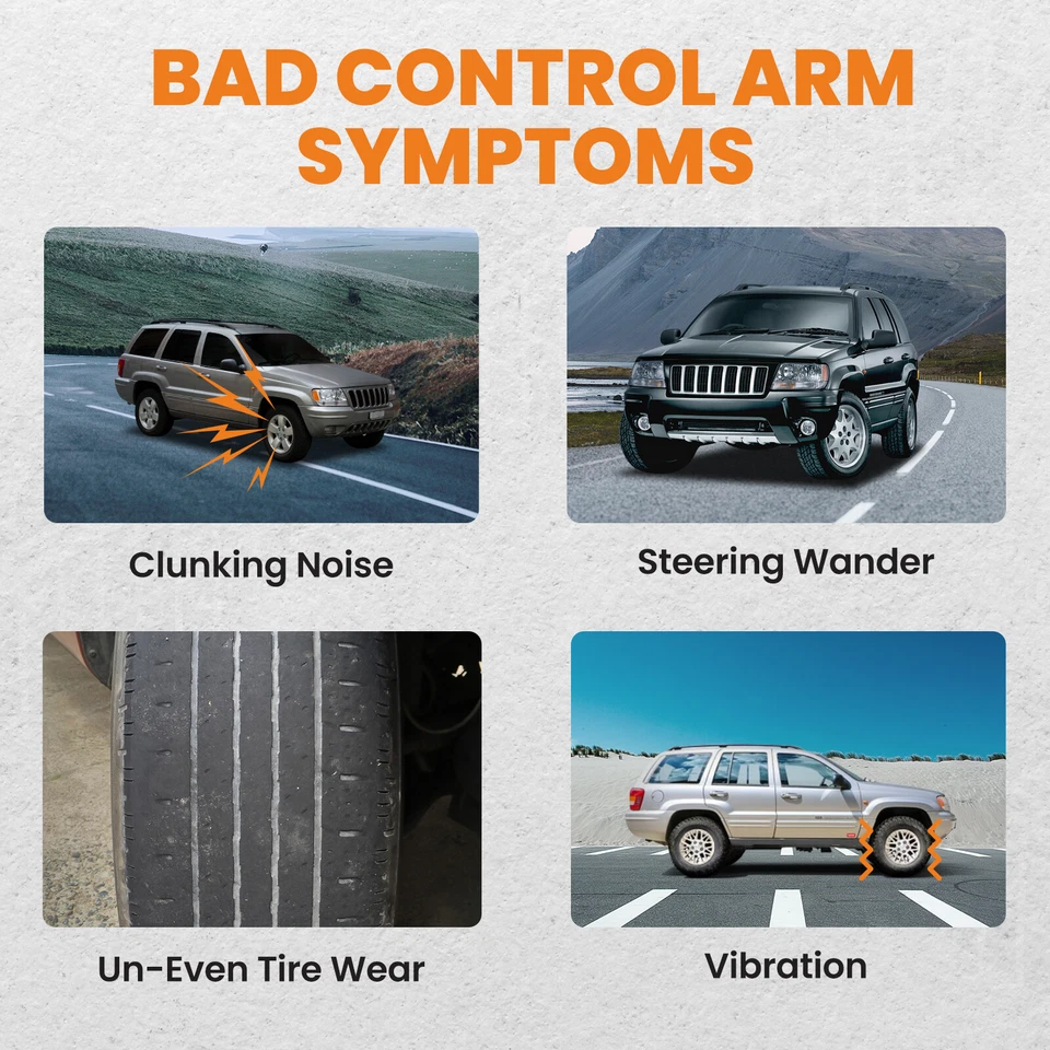 Rear Upper & Lower Control Arm for Jeep Grand Cherokee WJ 1999-2004 w/Ball Joint - Image 4 of 4