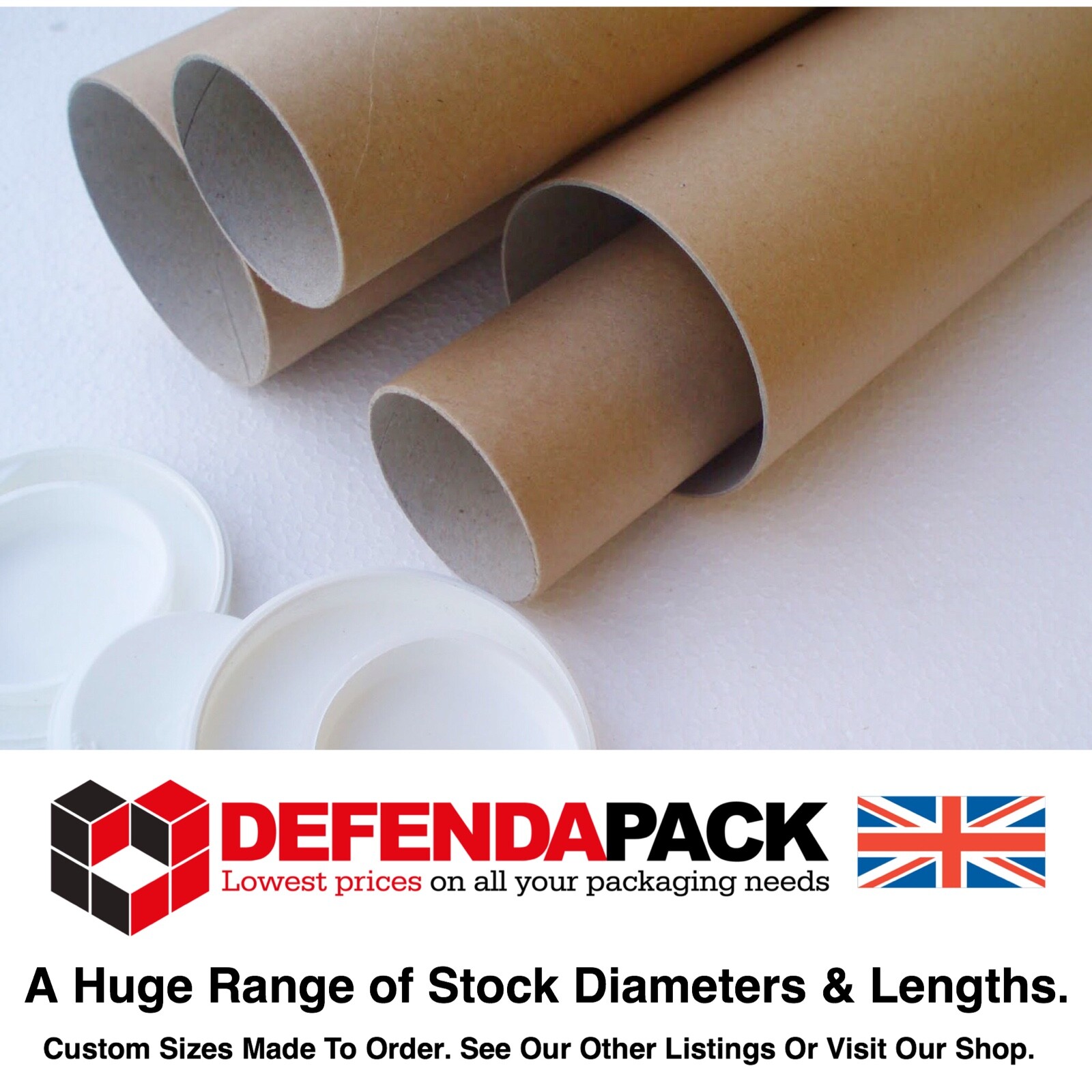 POSTAL TUBES A4 A3 A2 A1 A0 2" 50mm WIDE DIAMETER CARDBOARD Mail