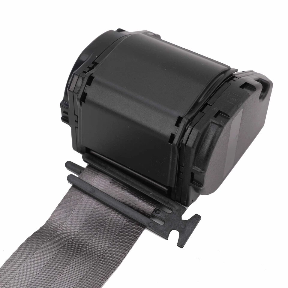 2Set Retractable 3 Point Safety Seat Belt Strap Car Vehicle Adjustable Belt Gray - Imagem 4 de 4