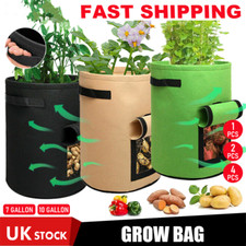 1/2/4x Potato Grow Bags Tomato Plant Bag Home Garden Vegetable Planter Container