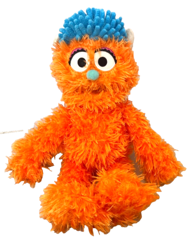 15" Rudy Orange Plush Abby's Stepbrother Blue Hair Sesame Street Place EXCELLENT - Picture 1 of 7