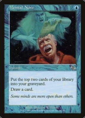 RUSH VF/FR Note mentale - Mental Note MTG magic JUD