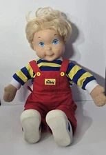 VINTAGE 1985 ORIGINAL Hasbro My Buddy Doll Blonde Blue Eyes Red Overalls RETRO