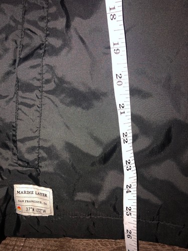 Giacca a vento Marine Layer Stinson uomo M nera Coach retrò pellicano - Foto 10 di 10