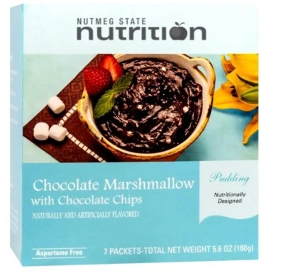 NUTMEG STATE NUTRITION DPTG Chocolate Marshmallow Pudding For Weight Loss ( 7 Packets) (Robard)