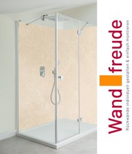 Duschrückwand Alu Kalkstein Marmor Duschrückwände 1+2 Platten Wandverkleidung