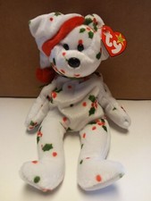 MINT Rare 1998 Holiday TEDDY Ty Beanie Baby PE Pellets TAG ERRORS