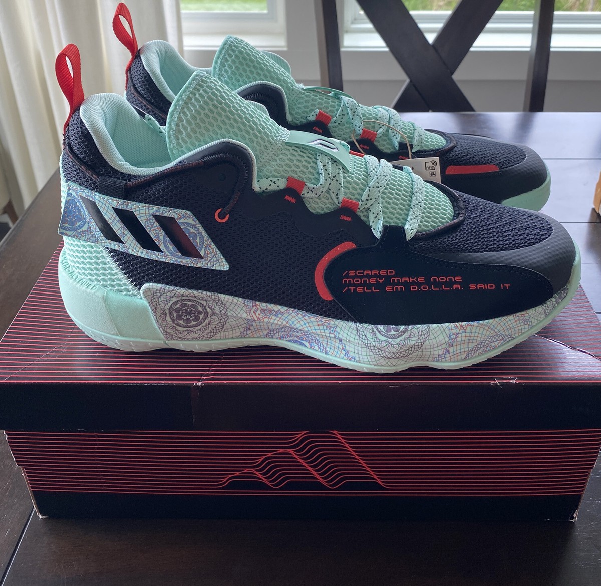 Size 13 - adidas Dame 7 EXTPLY Black Clear Mint for sale Size 13 - adidas Dame 7 EXTPLY Black Clear Mint for sale