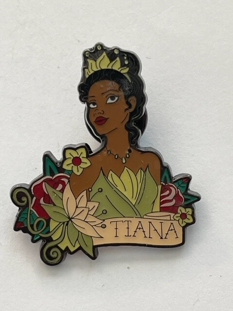 Disney Tiana Loungefly Princess Tattoo Enamel Pin The Princess and The Frog (D0)