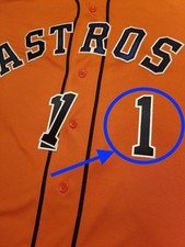 Carlos Correa #1 Houston Astros Jersey Number lettering kit patch