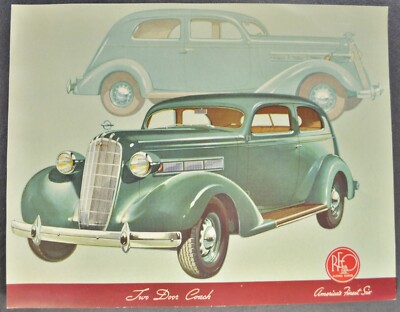 1936 Reo Flying Cloud Coach Sales Brochure Sheet Excellent Original 36