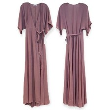 Reformation Winslow Pink Blush Wrap Waist Bridesmaids Formal Maxi Dress XS NWT