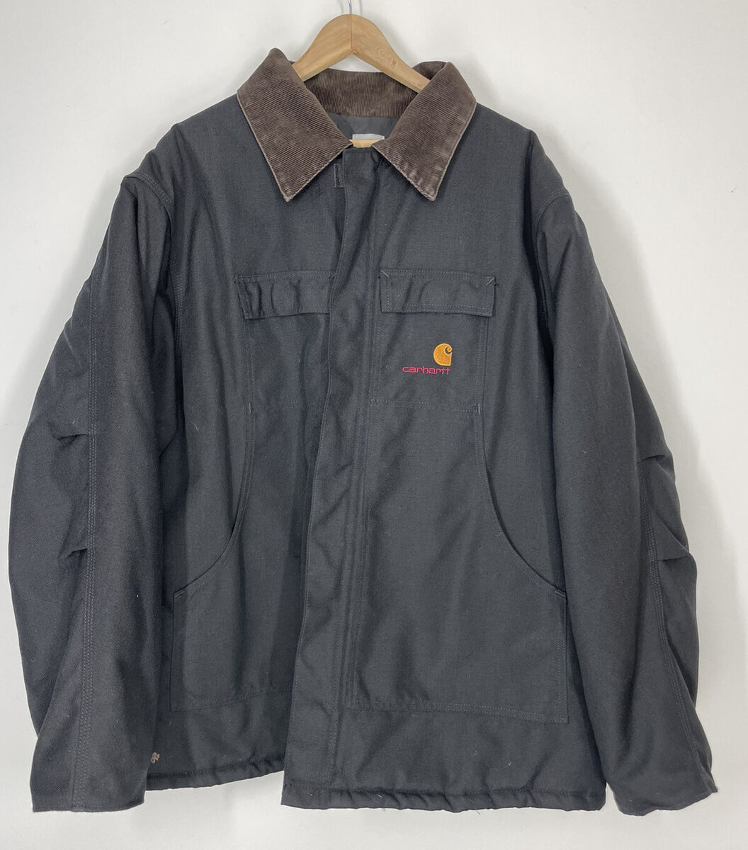 CARHARTT Yukon Extremes Zip Nylon Coat Jacket C14 Black 2XL CARHARTT Yukon Extremes Zip Nylon Coat Jacket C14 Black 2XL