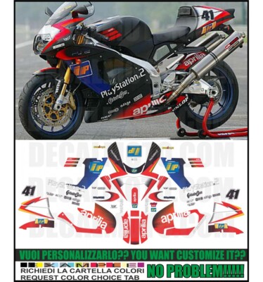 Aufkleber RSV 1000 2002 R Haga Replik Set Kompatibel