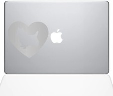 The Decal Guru Heart Yorkshire Terrier Decal Vinyl Sticker - 15" MacBook Pro
