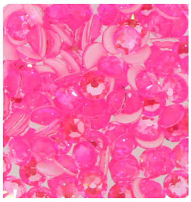 ELECTRIC NEON PINK DELITE HOTFIX 10ss 2.8mm IHC Austrian Flatback Rhinestones