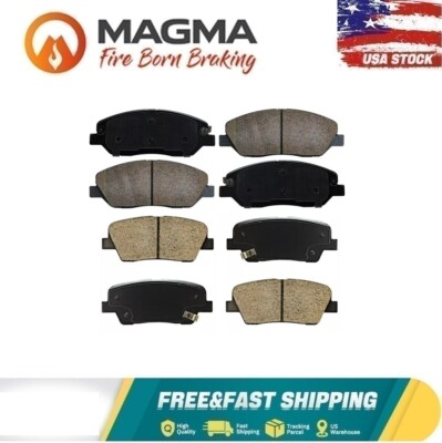 Front Rear Ceramic Brake Pad Pads for 2006 - 2014 Kia Sedona Hyundai Entourage