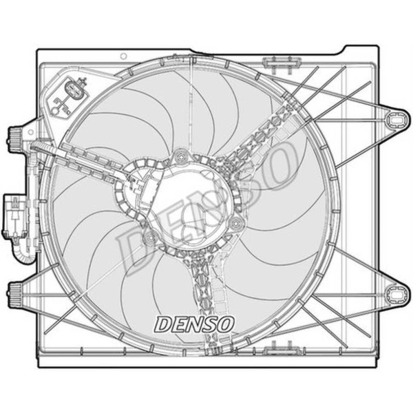 Denso LüFter MotorküHlung Passend FüR Fiat 500 C DER09096-image