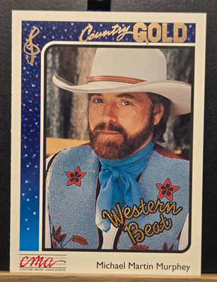 1992 CMA Country Gold- #90 Michael Martin Murphey Factory Set Sterling GOLD FOIL