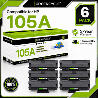 6PK 105A W1105A Toner Cartridge Replacement for HP Laser MFP 135w 107a 107w