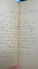 1895 Handwritten Signed Letter Henry Laraway ...