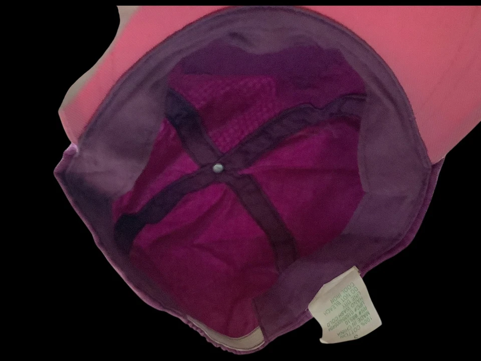 Gorra elástica vintage 2001 Elmo Sesame Street para niños pequeños rosa y púrpura Foto 2 de 4