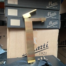 Grifo lavabo alto Martí 1921 Altair oro cepillado • monomando de lujo