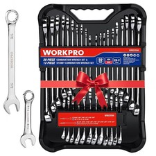 32 Piece HeavyDuty CrV Steel Combination Wrenches Set for Auto Repair