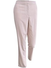 TOMMY HILFIGER Womens Pink Zippered Slim Fit Wear To Work Straight leg Pants 16