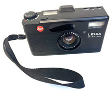 Leica Minilux Black 35mm fotocamera compatta 40mm f2.4 Summarit con custodia funzionante