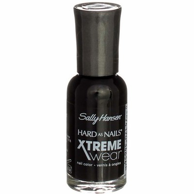 Sally Hansen Hard As Nails Xtreme Wear Nail Polish Liquid, Black Out, 0.4 fl oz