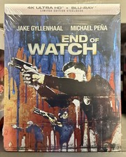 END OF WATCH 4K BR Limited Ed STEELBOOK w/Protector GYLLENHAAL  PENA Crime Film