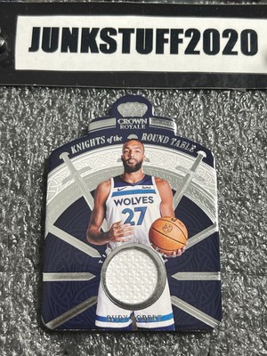 RUDY GOBERT 2023-24 CROWN ROYALE KNIGHTS ROUND TABLE GAME-WORN PATCH Jersey SP