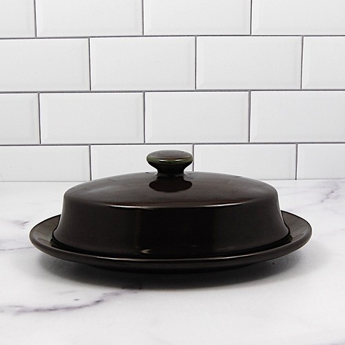 Franciscan Madeira Brown 1/4 Lb Butter Dish Plate and Lid