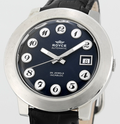 #ad #ad Vintage ROYCE 25 Jewels Swiss Automatic Date Stainless Steel Mens Wristwatch AU $299.98