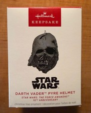 2025 Star Wars DARTH VADER  Pyre Helmet Hallmark Ornament Limited NIB
