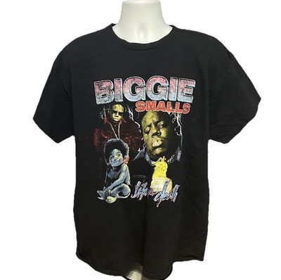 Biggie Smalls Life After Death Shirt Men XL Black Short Sleeve Front Graphics